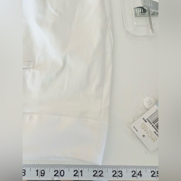 New with tags Michael Michael Kors Womens Plus Slim Fit Solid Straight Leg Pants - Picture 12 of 13